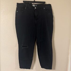 Old Navy Women's Black Ankle Jeans